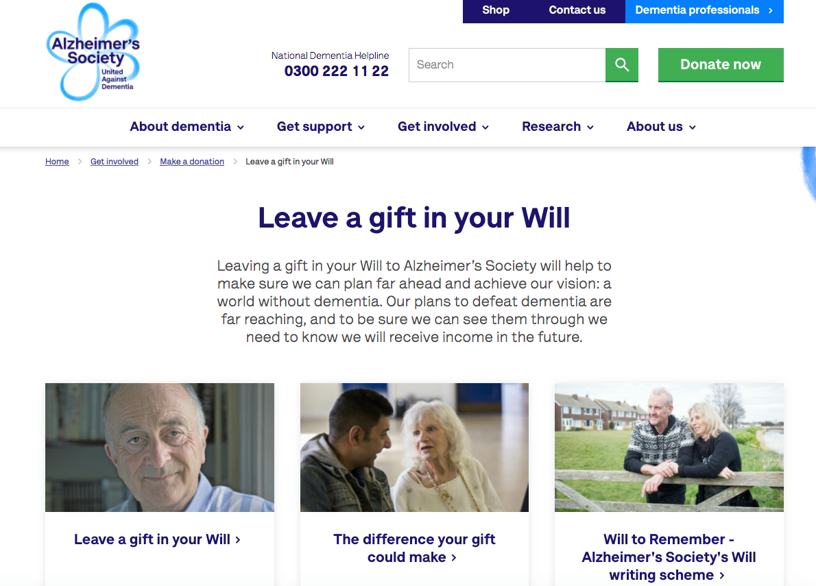 5 charities with stand-out online legacy fundraising