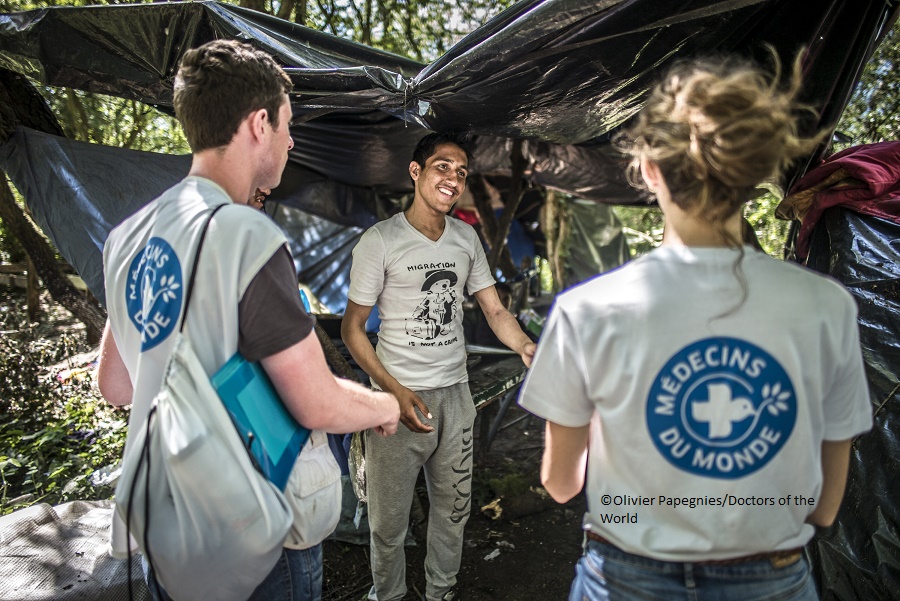 20150630 - FRANCE, CALAIS: Mission de Médecins Du Monde à Calais dans le bidonville, le 30 juin 2015. PHOTO OLIVIER PAPEGNIES / COLLECTIF HUMA