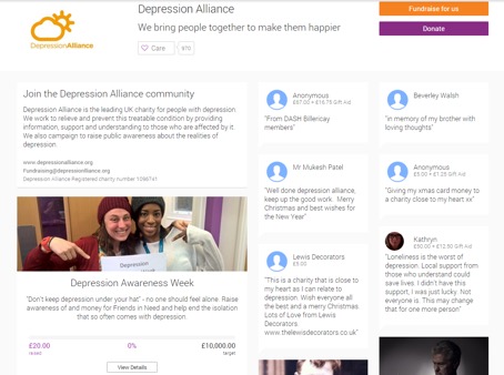Despression Alliance Campaign Page
