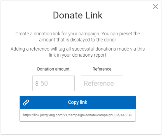 donate links