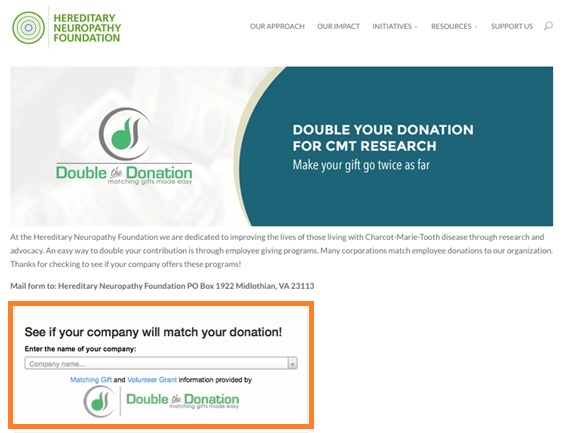 Double the Donation  Matching gifts made easy