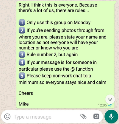 is whatsapp safe for group chat