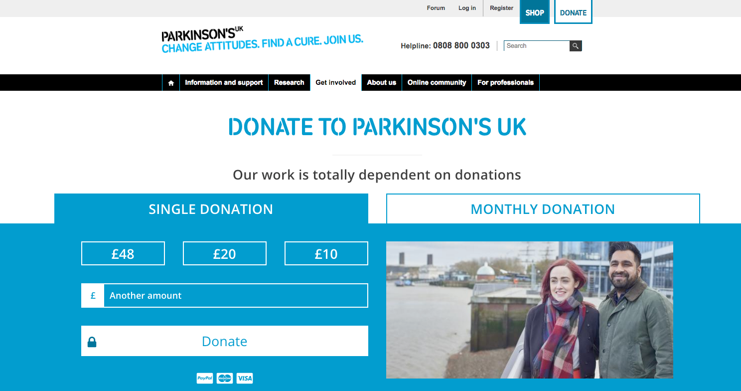 Parkinsons Uk Donation Page Justgiving Blog 