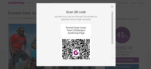 Introducing QR codes for charities and teams