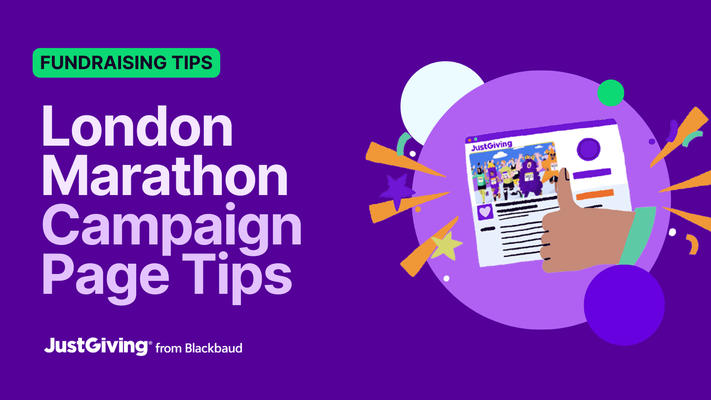 How to Create a London Marathon Event Landing Page on JustGiving 