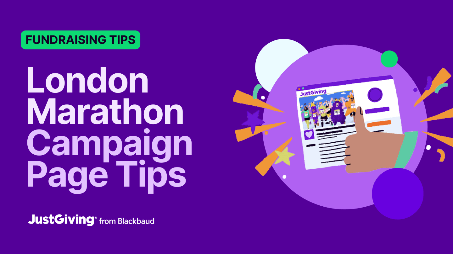 How to Create a London Marathon Event Landing Page on JustGiving